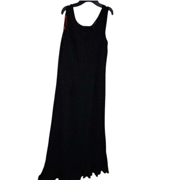 unbranded Dresses & Skirts - Polka Dot Womens Maxi Dress reversable flower Rose Size S M see measurements
